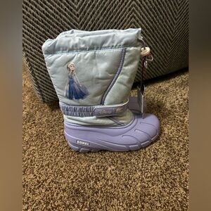 Sorel Girls Disney Frozen Winter Boots Elsa Blue Insulated Snow Boots Size 3